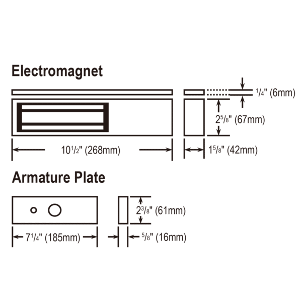 1,200-lb Electromagnetic Lock, UL Listed - Image 3