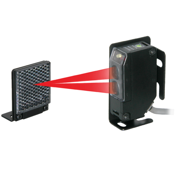 Reflective Photoelectric Beam Sensor, 35ft
