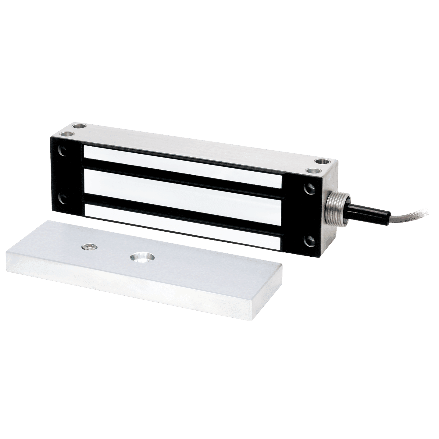 1,200-lb Electromagnetic Gate Lock, Face or Surface Mount 1,200-lb Electromagnetic Gate Lock, Face or Surface Mount