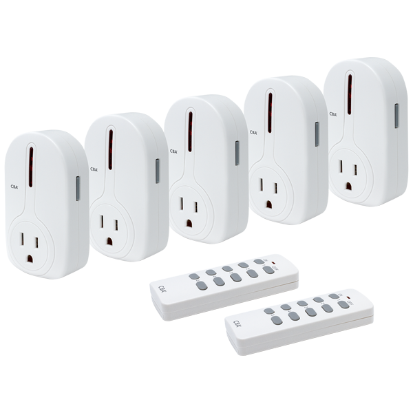 Seco-Larm Enforcer CBA Wireless Outlet Controller Kit, 5 Outlets