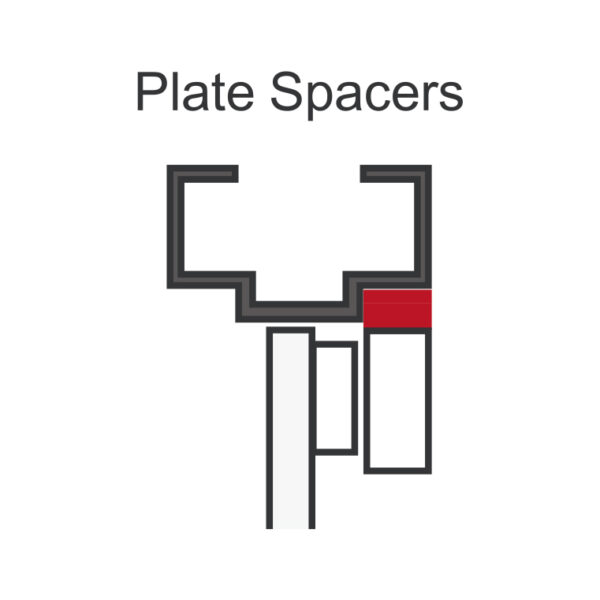1/4" Plate Spacer for 1,200-lb Series Electromagnetic Locks - Image 3
