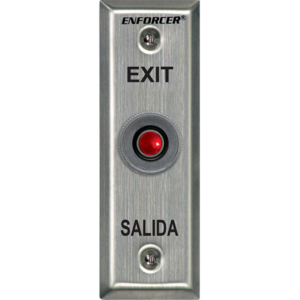 Compact Rte Button Push-Button RTE Plate - Slimline, Red Push-button, N.O. - SECO-LARM USA Inc