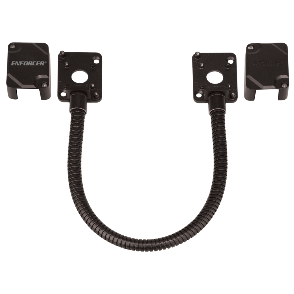 Armored Electric Door Cord -  Removable Covers, Bronze, 15” (39cm)