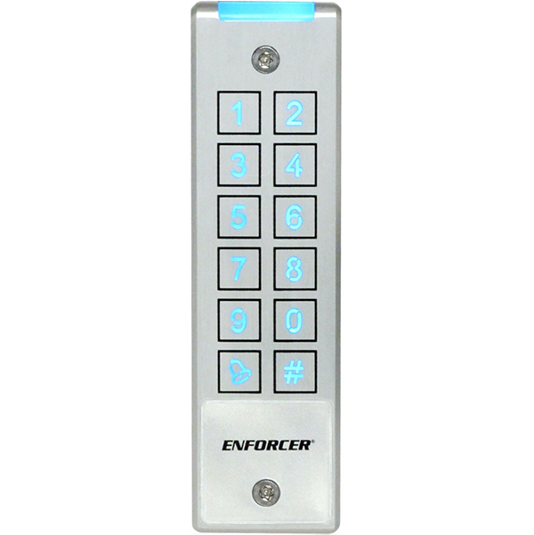 MullionStyle Piezoelectric Outdoor Access Keypad, with BuiltIn