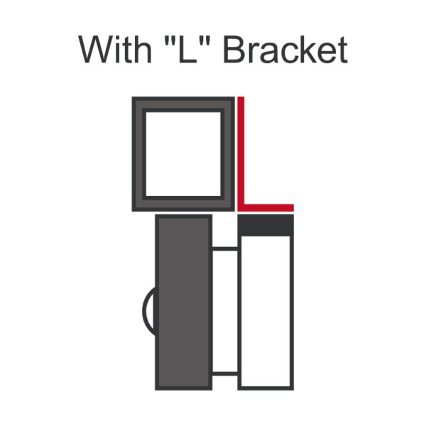 L-Bracket for 600-lb Series Electromagnetic Locks - Image 2