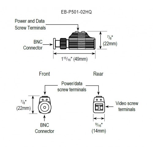 Balun de video HD 4 en 1 con transferencia - Imagen 3