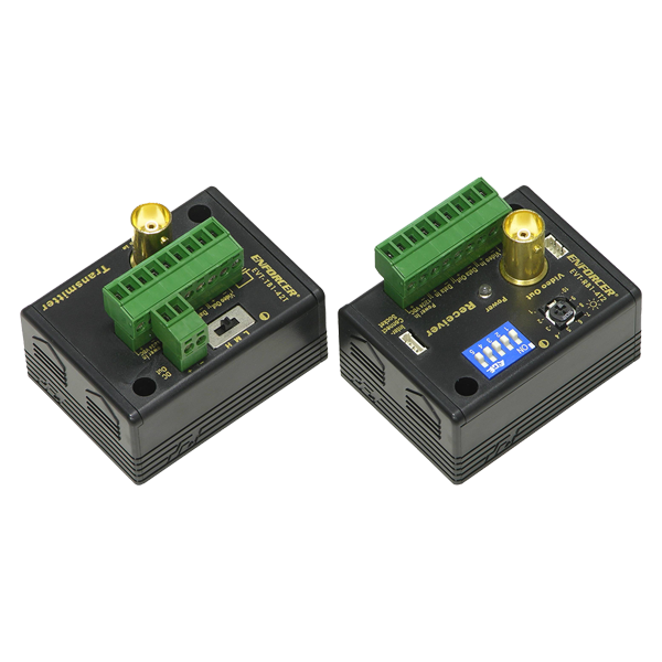 Active Video Balun with Data & Surge Protection & Interlocking Design - Set: (TX) + (RX) (discontinued)