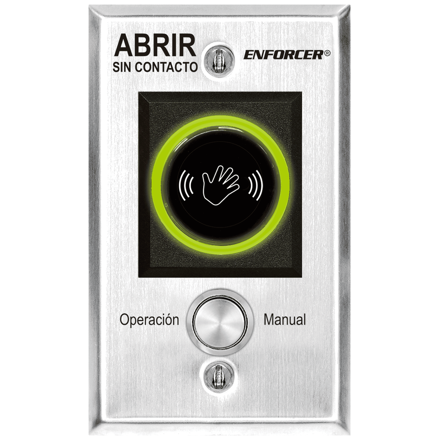 Wave-To-Open Sensor with Manual Override Button - Spanish Wave-To-Open Sensor with Manual Override Button - Spanish