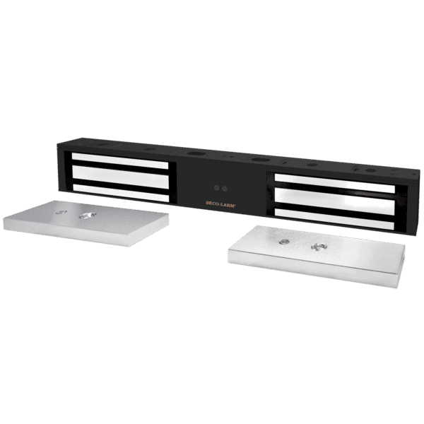 Cerradura electromagnética de 1.200 lb, de doble puerta, con sensor de adhesión, LED de estado, con certificación UL