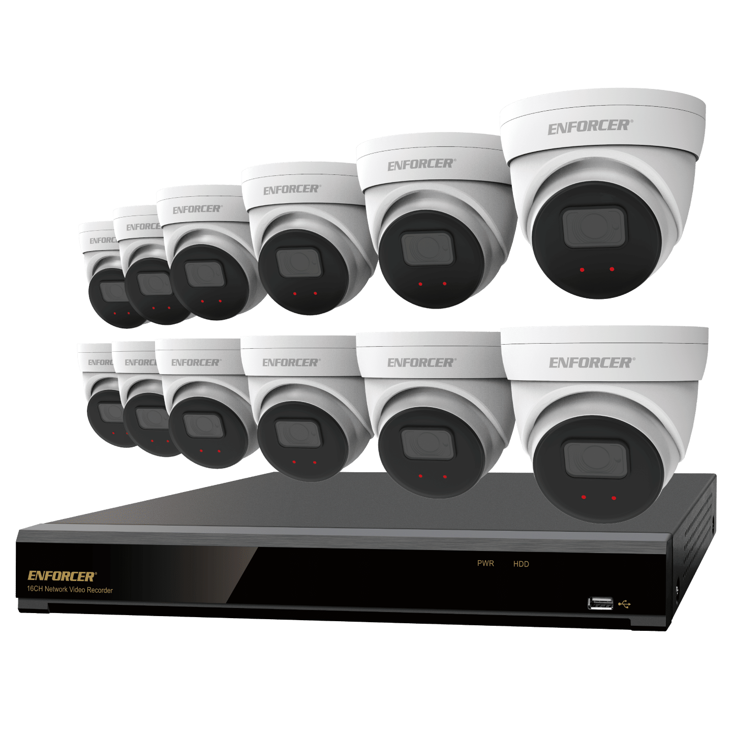 NVR and Camera Kit — 4K 8Channel NVR + 6 IP 5MP Cameras + 2TB HDD