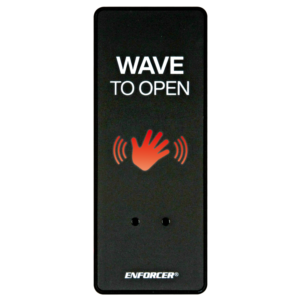 Outdoor Wave-To-Open Sensor – Slimline – Black