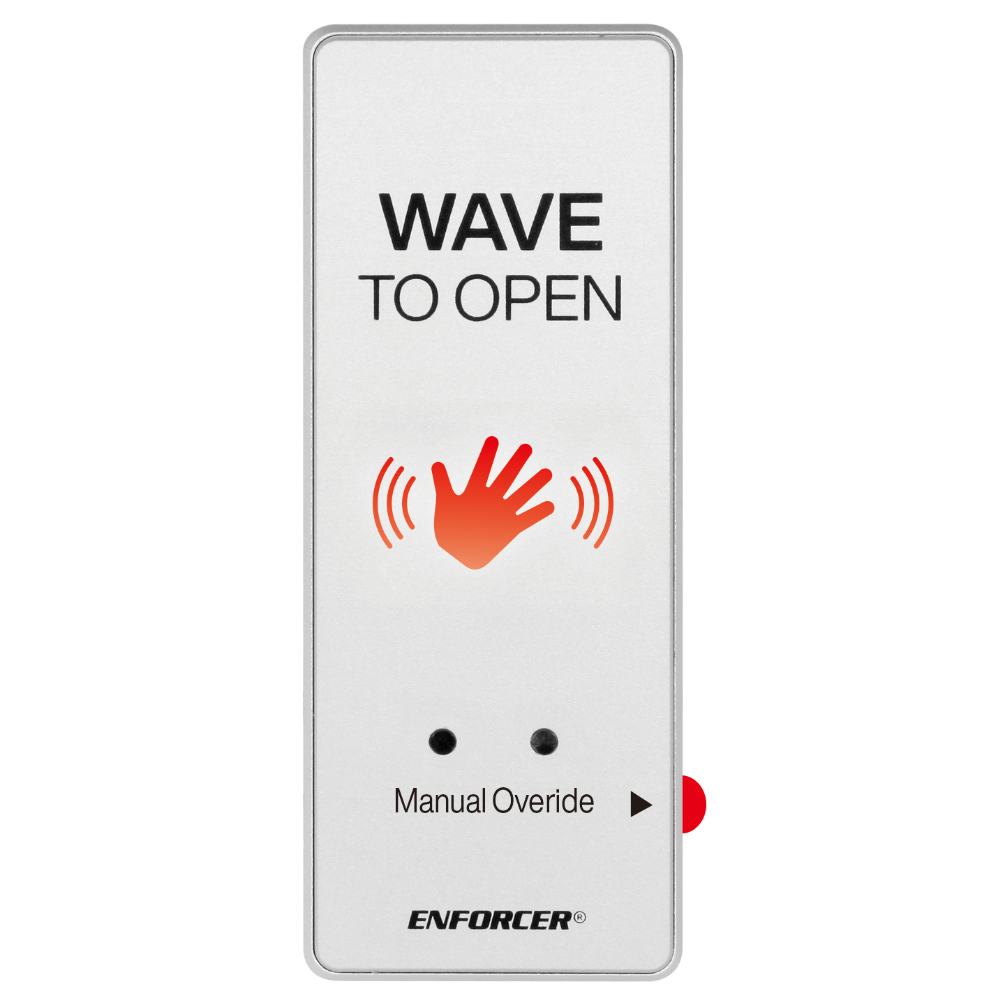 Outdoor Wave-To-Open Sensor with Override Button – Slimline