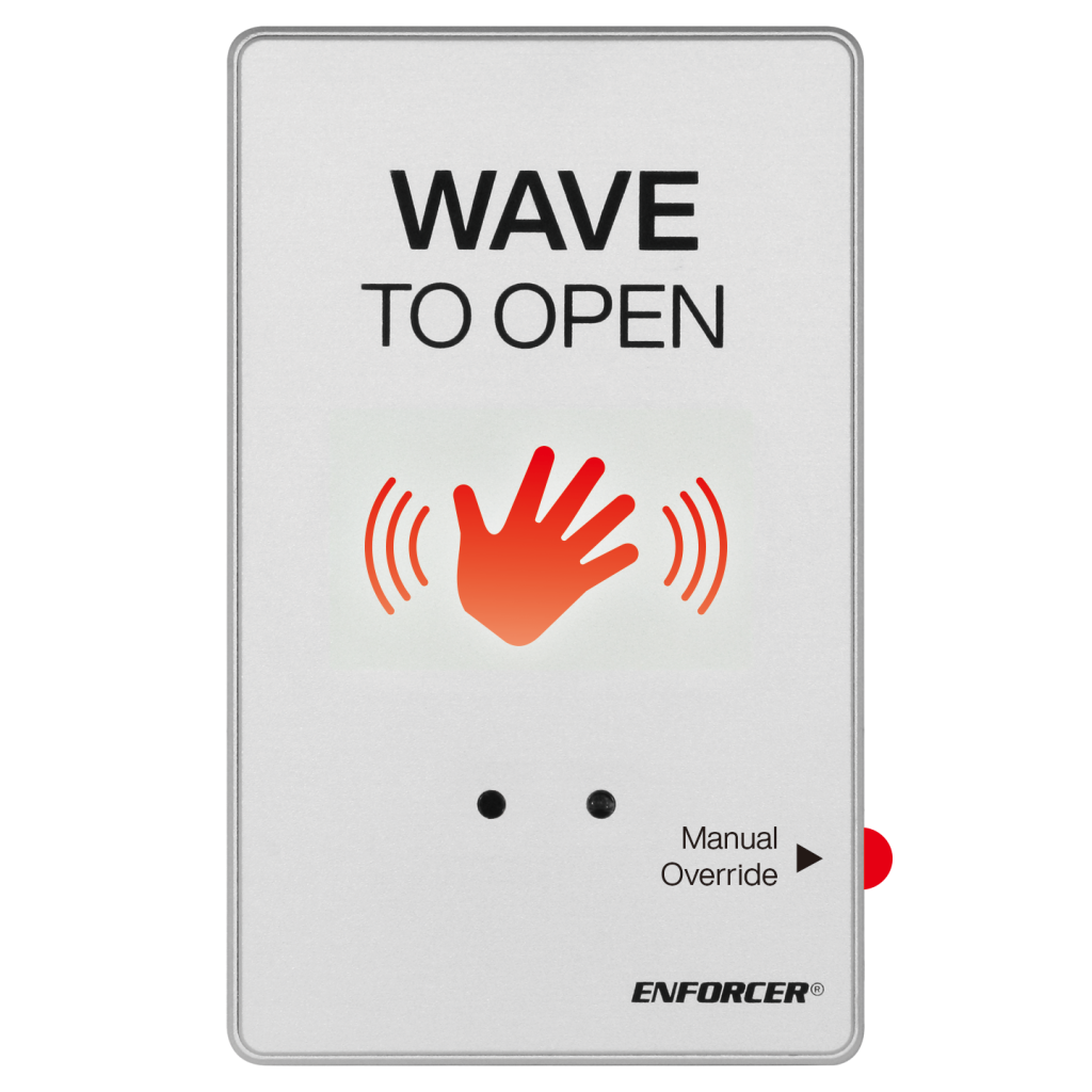 Outdoor Wave-To-Open Sensor with Override Button