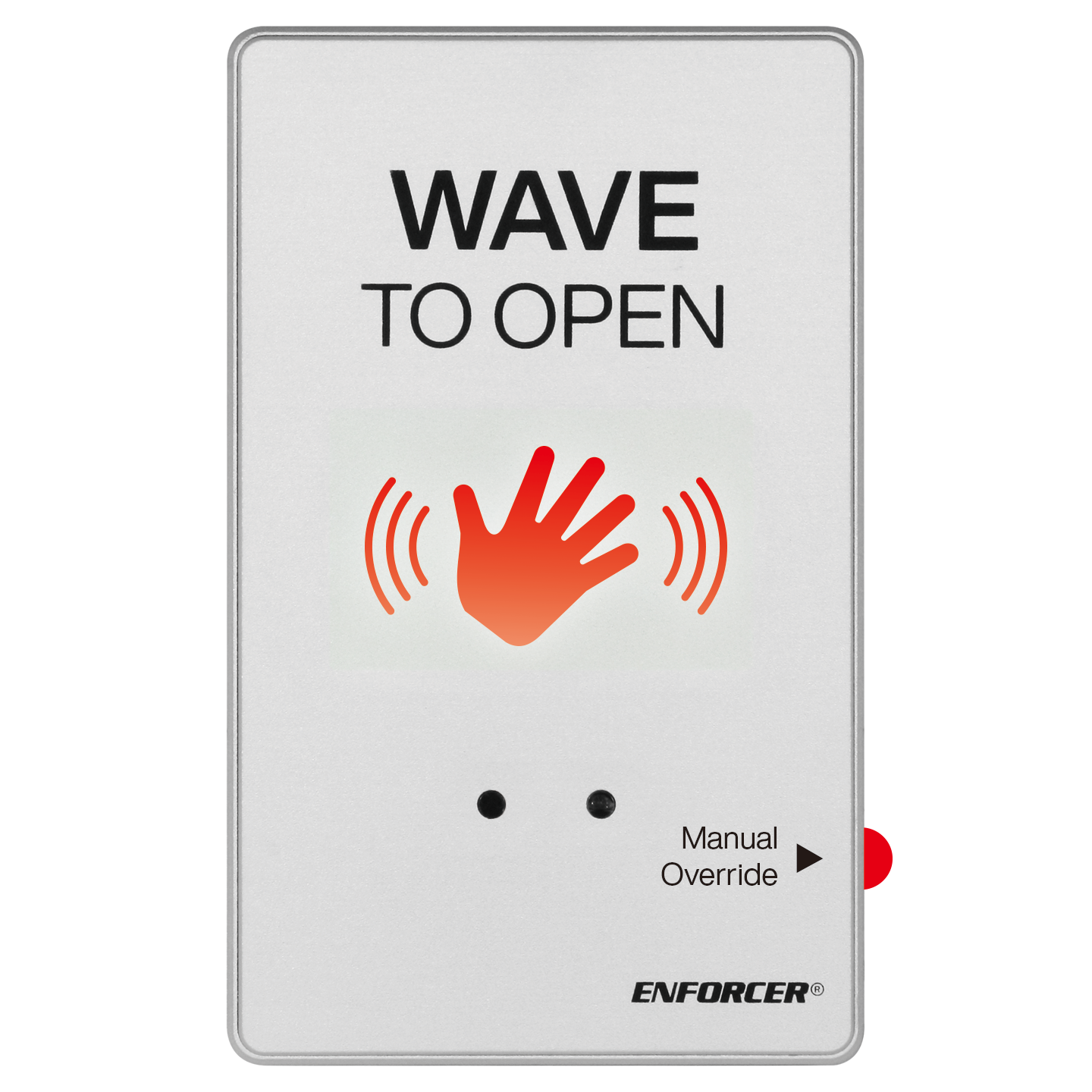 Outdoor Wave-To-Open Sensor with Override Button